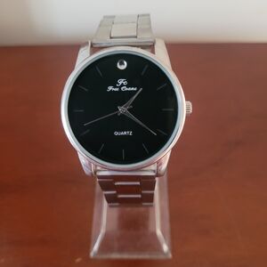 Brand New Fc Free Crane Silver and Black Quartz Men's Watch